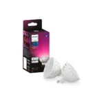 Philips Smart Λάμπες LED 6.3W για Ντουί GU5.3 και Σχήμα MR16 RGBW 400lm Dimmable 2τμχ