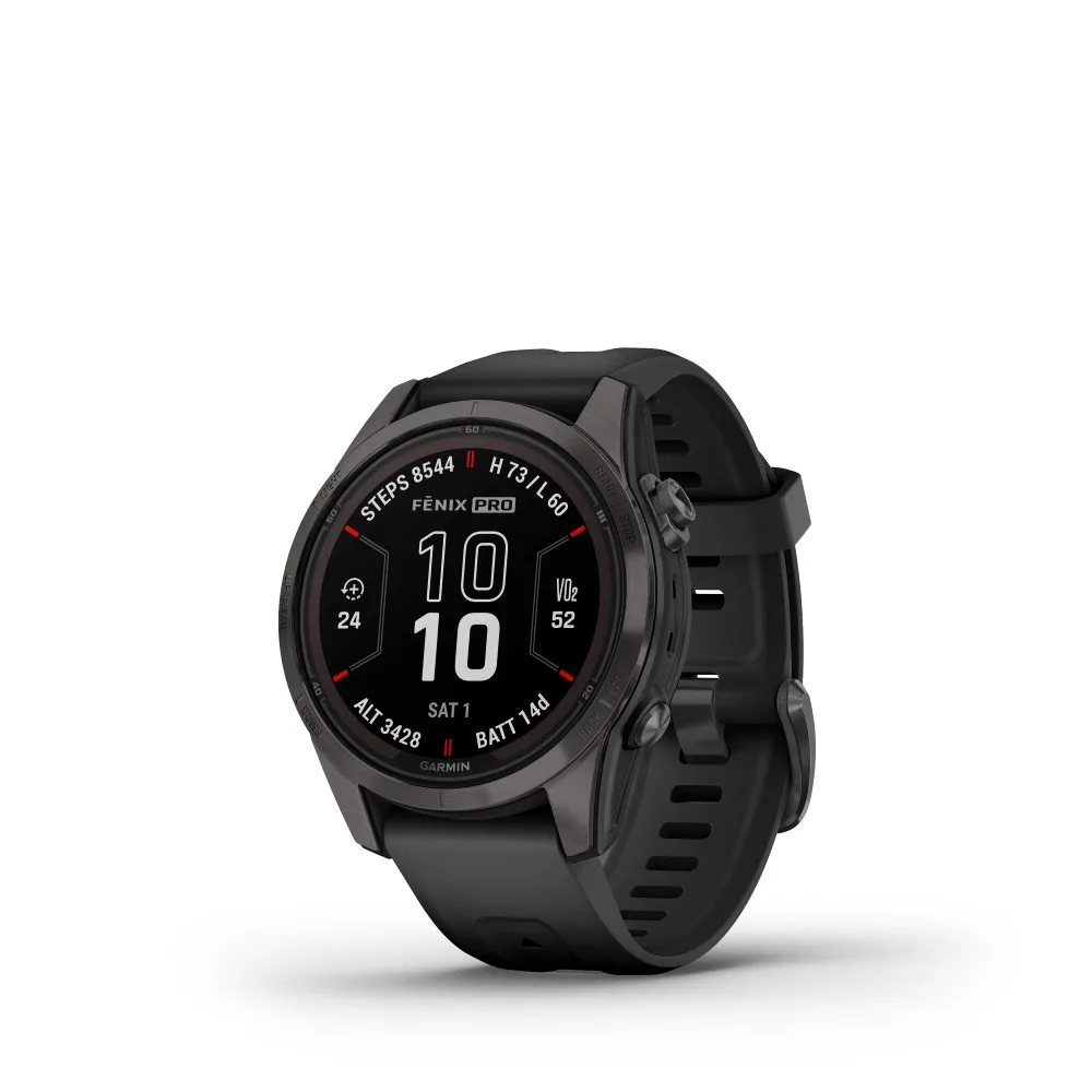 20231026114007_fd3ef9ce Garmin Fenix 7S Pro Sapphire Solar Stainless Steel 42mm Αδιάβροχο Smartwatch με Παλμογράφο (Titanium Carbon Gray DLC with Black) - Image 1