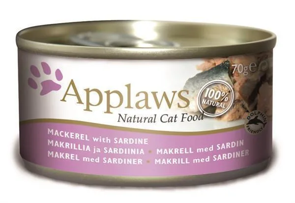 20231031140701_1df73b76 Applaws Natural Cat Food Υγρή Τροφή για Ενήλικες Γάτες σε Κονσέρβα με Σαρδέλα 70gr - Image 1
