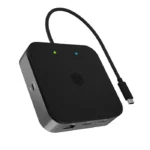 Icy Box USB-C Docking Station με HDMI/DisplayPort 4K PD Ethernet και σύνδεση 2 Οθονών Μαύρο (IB-DK408-C41)