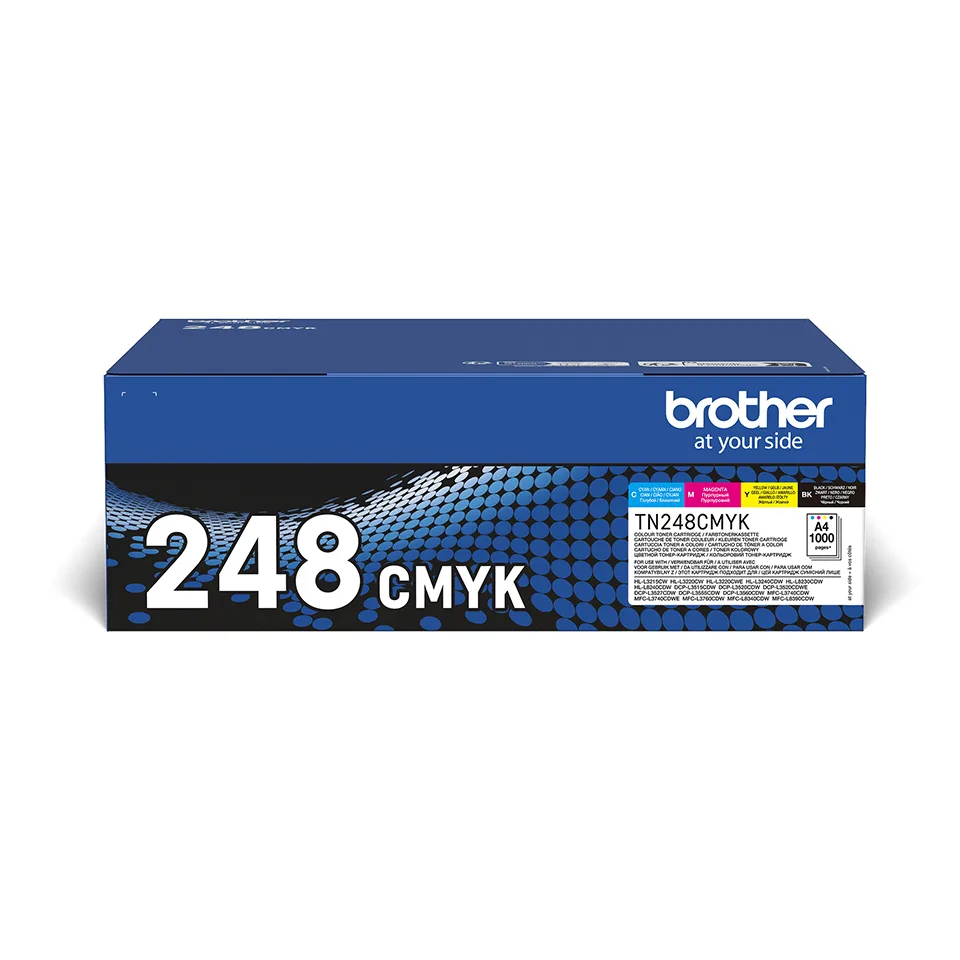 Brother TN-248VAL Γνήσιο Multipack Toner Laser Εκτυπωτή Μαύρο 4τμχ TN-248VAL - Image 1