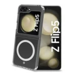 Celly Back Cover Σιλικόνης Διάφανο (Galaxy Z Flip) GELSKINMAG1058