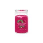 Yankee Candle Αρωματικό Κερί Sparkling σε Βάζο με Άρωμα Sparkling Winterberry Ροζ 567gr