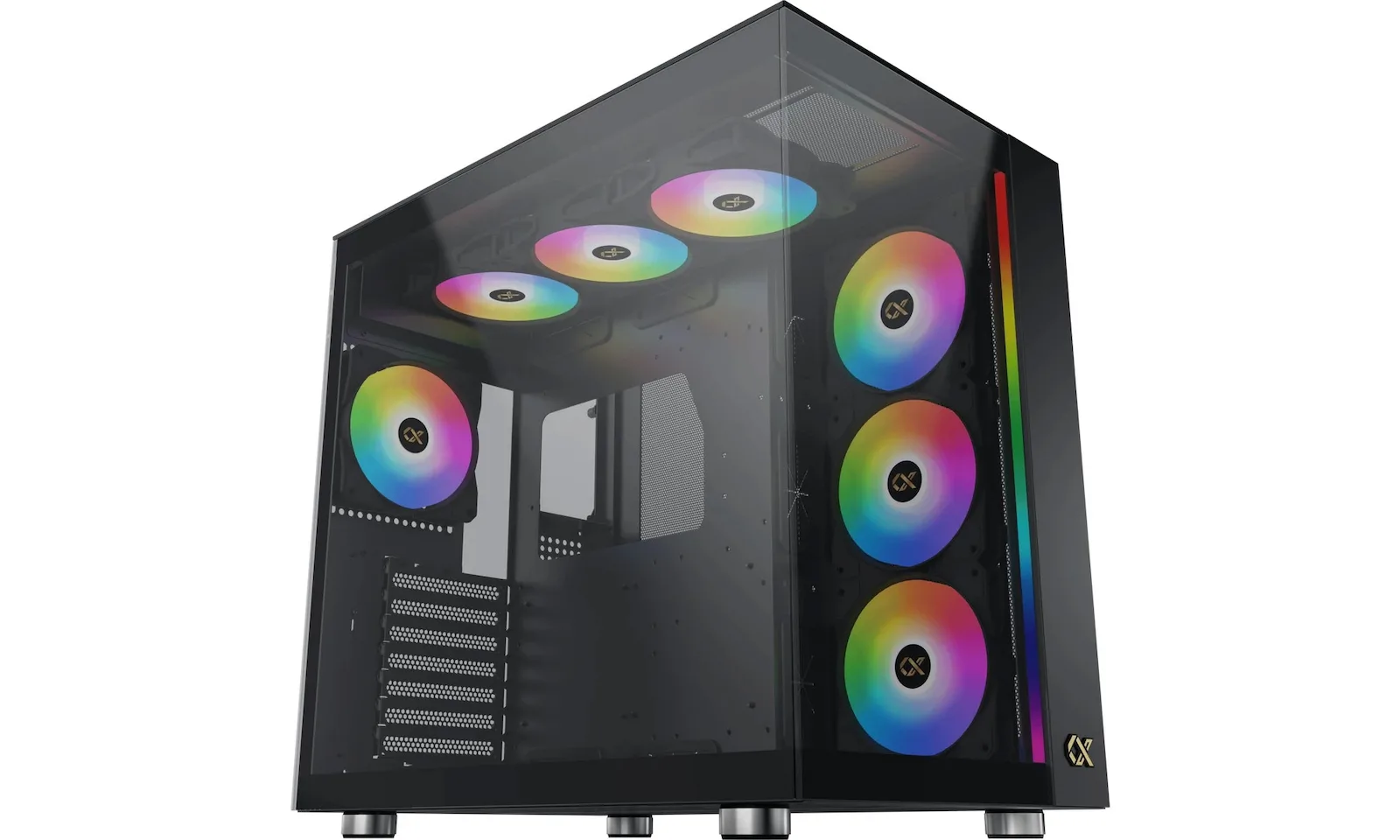 20231109135400_xigmatek_aqua_ultra_air_gaming_full_tower_kouti_ypologisti_me_plaino_parathyro_kai_rgb_fotismo_mayro Xigmatek AQUA Ultra Air Gaming Full Tower Κουτί Υπολογιστή με Πλαϊνό Παράθυρο και RGB Φωτισμό Μαύρο - Image 1