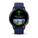 Garmin Vivoactive 5 Aluminium 42mm Αδιάβροχο Smartwatch με Παλμογράφο (Royal Blue)