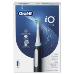 Oral-B Io Series 3 Ηλεκτρική Οδοντόβουρτσα με Αισθητήρα Πίεσης και Θήκη Ταξιδίου Black