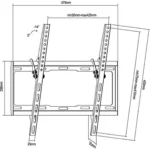 Equip 650311 Επιτοίχια έως 55" και 40kg