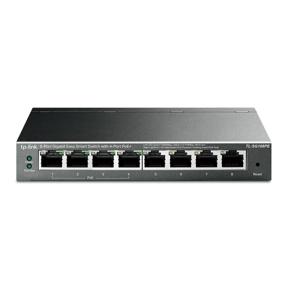TP-LINK TL-SG108PE v5 Unmanaged L2 PoE Switch με 8 Θύρες Ethernet - Image 1