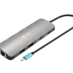 i-tec USB-C Metal Nano USB-C Docking Station με HDMI 4K PD Ethernet και σύνδεση 2 Οθονών Γκρι