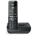 Gigaset Comfort 550A Ασύρματο Τηλέφωνο με Ελληνικό Μενού Μαύρο