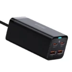 Baseus Φορτιστής Χωρίς Καλώδιο GaN με 2 Θύρες USB-A και 2 Θύρες USB-C 100W Quick Charge 4.0 Μαύρος (Gan3 Pro)