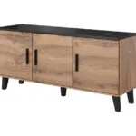 Μπουφές Lotta Ξύλινος KO1503D Μαύρο 150x45x69cm