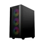 Gembird Fornax 4000 Gaming Midi Tower Κουτί Υπολογιστή με RGB Φωτισμό Μαύρο