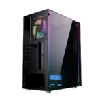 Gembird Fornax 2500 Gaming Midi Tower Κουτί Υπολογιστή με RGB Φωτισμό Μαύρο