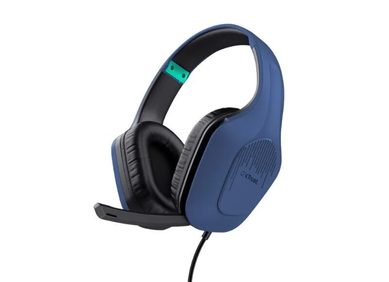 Trust GXT 415 Zirox Over Ear Gaming Headset με σύνδεση 3.5mm Μπλε - Image 1