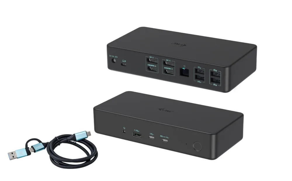 20231123153518_i_tec_usb_c_docking_station_me_hdmi_displayport_4k_pd_ethernet_kai_syndesi_2_othonon_mayro_cadual4kdockpd2 i-tec USB-C Docking Station με HDMI/DisplayPort 4K PD Ethernet και σύνδεση 2 Οθονών Μαύρο (CADUAL4KDOCKPD2) - Image 1