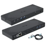 i-tec USB-C Docking Station με HDMI/DisplayPort 4K PD Ethernet και σύνδεση 2 Οθονών Μαύρο (CADUA4KDOCKPDL2)
