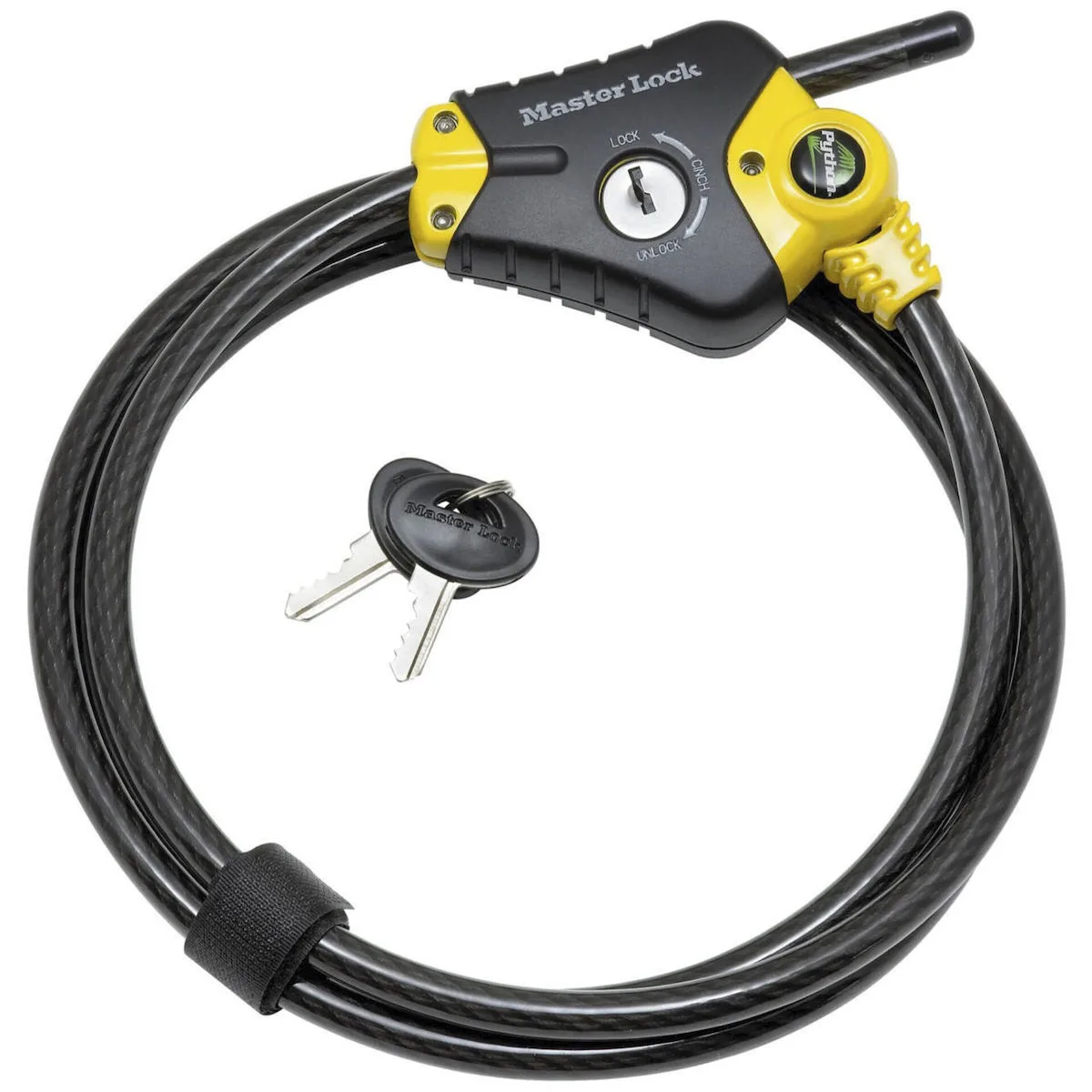 20231124122615_master_lock_python_p22235_kleidaria_podilatou_kouloura_me_kleidi Master Lock Python P22235 Κλειδαριά Ποδηλάτου Κουλούρα με Κλειδί Μαύρη - Image 1