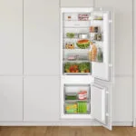 Bosch Εντοιχιζόμενος Ψυγειοκαταψύκτης 270lt Υ177.2xΠ54.1xΒ54.8εκ. Λευκός KIV87NSE0