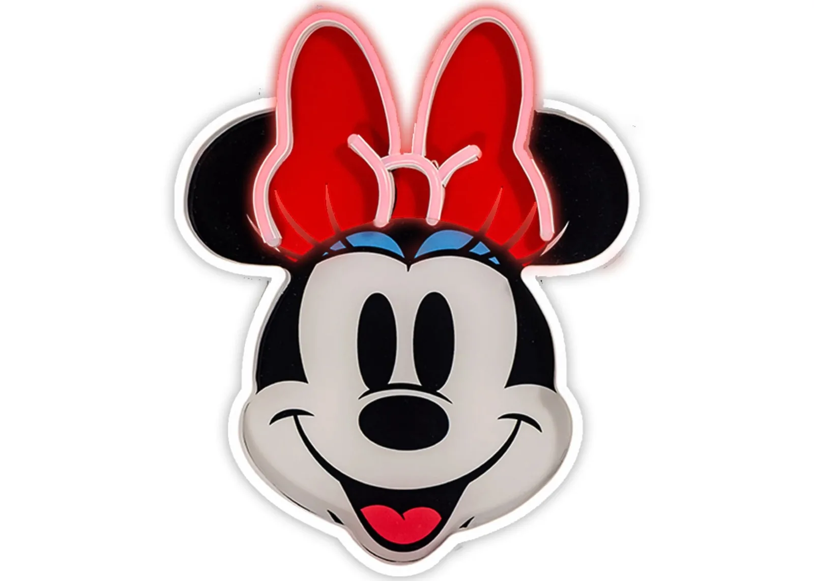 20231128112627_paidiko_fotistiko_toichou_led_led_neon_disney_minnie_printed_face_21_7x26cm Παιδικό Φωτιστικό Τοίχου Led LED Neon Disney Minnie Printed Face 21.7X26cm - Image 1