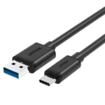 Unitek USB 3.0 Cable USB-C male - USB-A Μαύρο 1m (Y-C474BK)