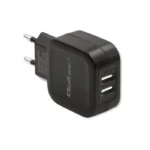 Qoltec Φορτιστής Χωρίς Καλώδιο 17W Μαύρος (50186)