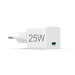 HAMA Φορτιστής Χωρίς Καλώδιο με Θύρα USB-C 25W Quick Charge 3.0 Λευκός (00201652)
