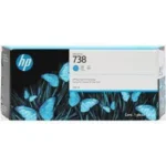 HP 738 Γνήσιο Μελάνι Εκτυπωτή InkJet Κυανό (676M6A)