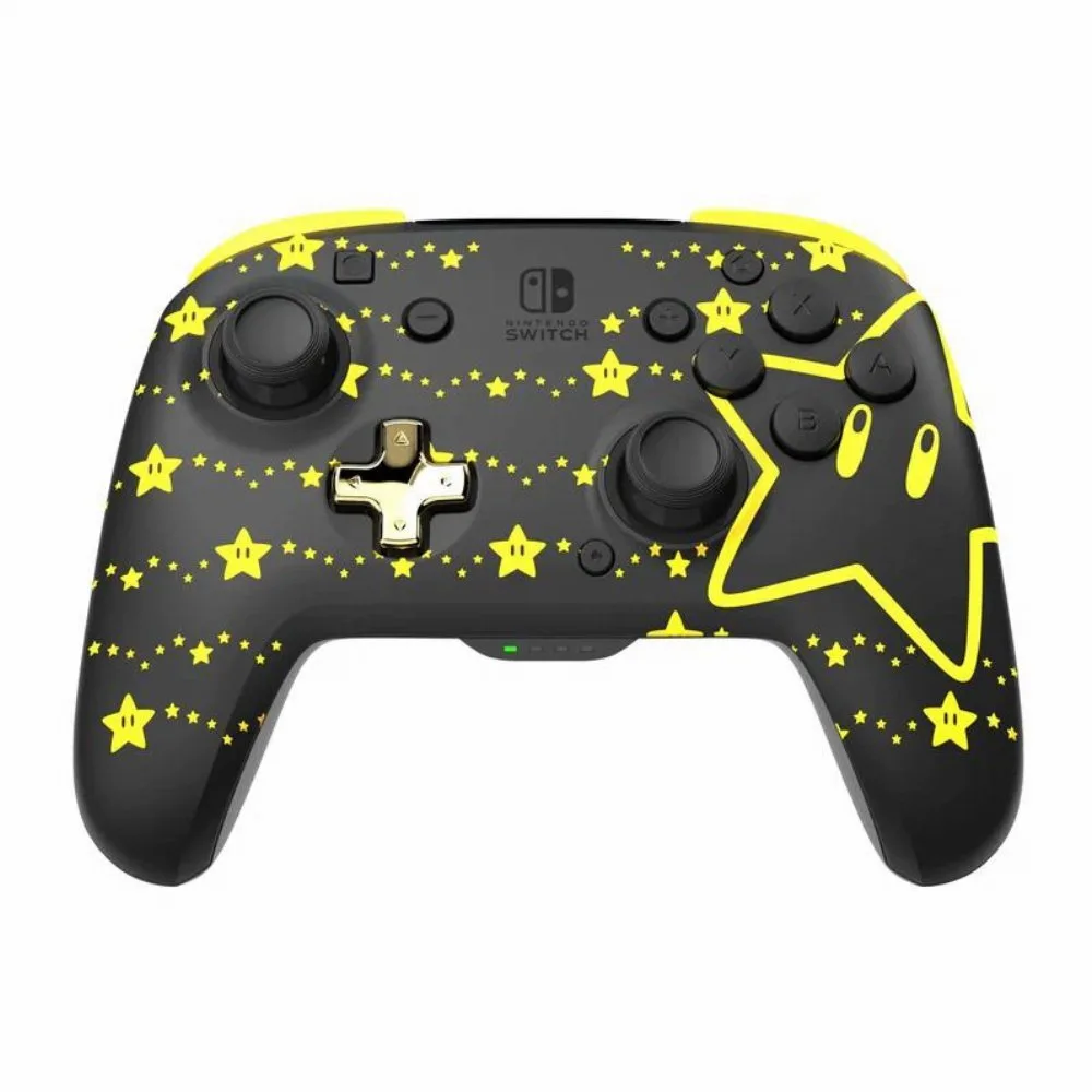 20231208132820_pdp_asyrmato_gamepad_gia_switch_glow_in_the_dark_super_mario_stars PDP Ασύρματο Gamepad για Switch Glow in the Dark Super Mario Stars - Image 1
