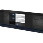 Qiu 200 Μαύρο Γυαλιστερό Μ200xΠ42xΥ57cm 200CZ