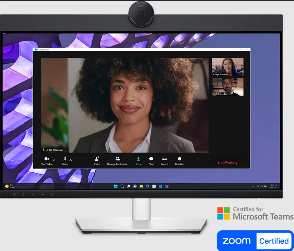 Dell P2424HEB Video Conferencing IPS Monitor 23.8" FHD 1920x1080 με Χρόνο Απόκρισης 8ms GTG - Image 1