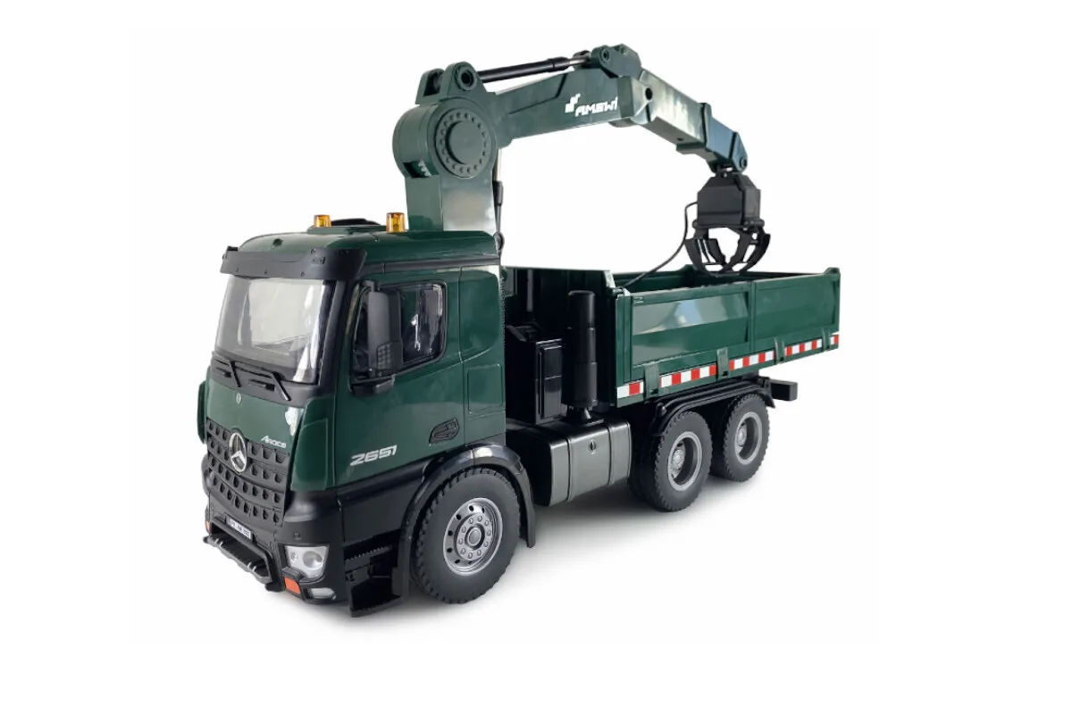 20231214125940_amewi_mercedes_benz_arocs_licence_tilekateythynomeno_fortigo_se_prasino_chroma_22568 Amewi Arocs Licence Τηλεκατευθυνόμενο Δομικό Όχημα 4WD Πράσινο 22568 - Image 1
