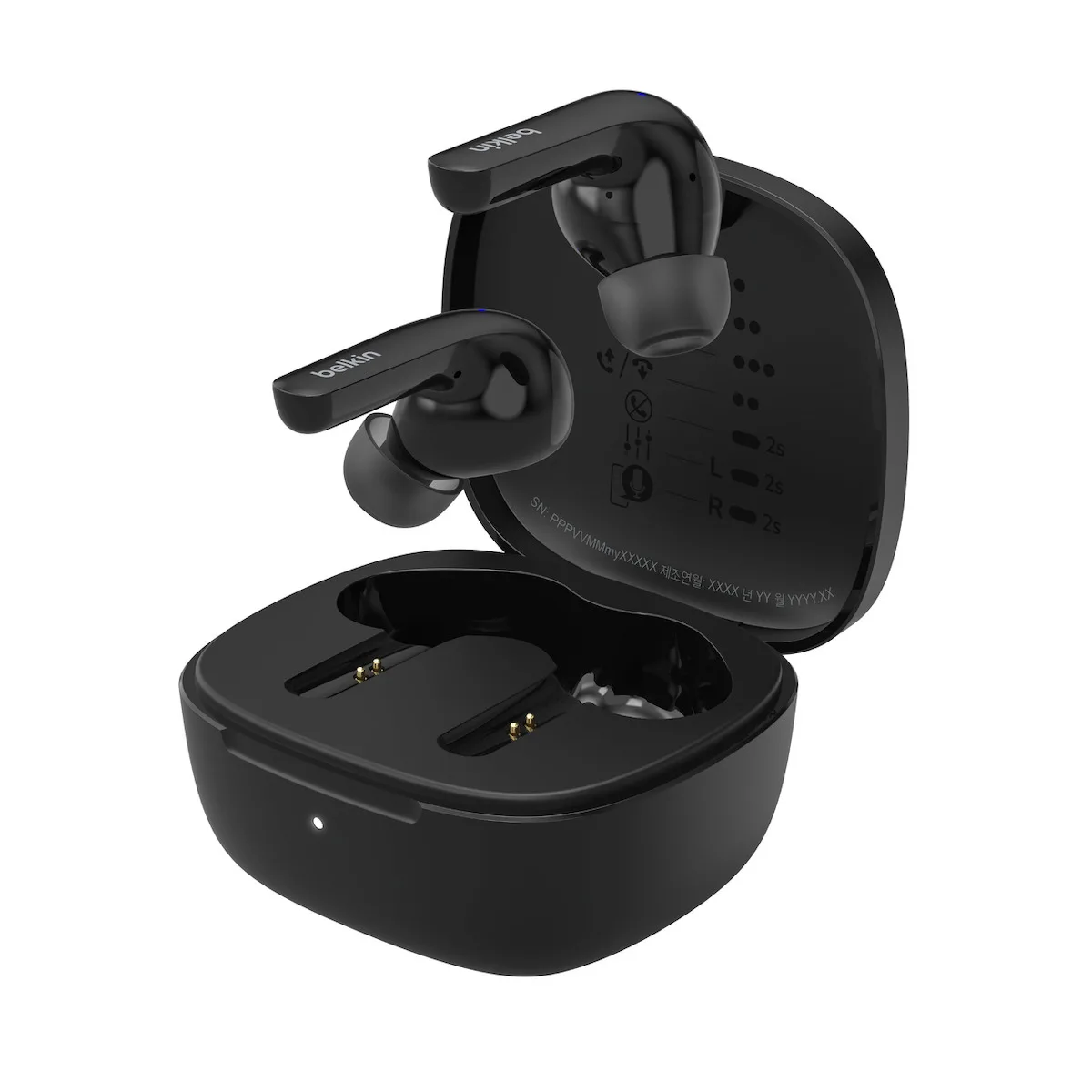 Belkin SoundForm Motion In-ear Bluetooth Handsfree Ακουστικά με Αντοχή στον Ιδρώτα και Θήκη Φόρτισης Μαύρα - Image 1