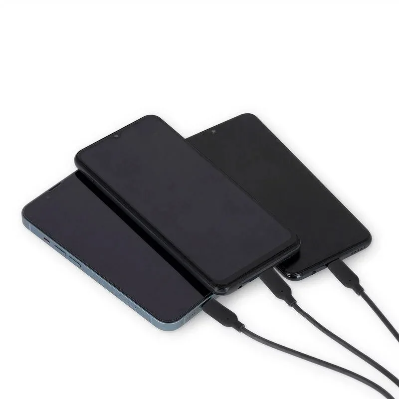 20231219121843_e7bd9d4f Legami Milano LED USB to Lightning / Type-C / micro USB Cable 2.8A Πολύχρωμο 1.2m (CCA0003) - Image 1