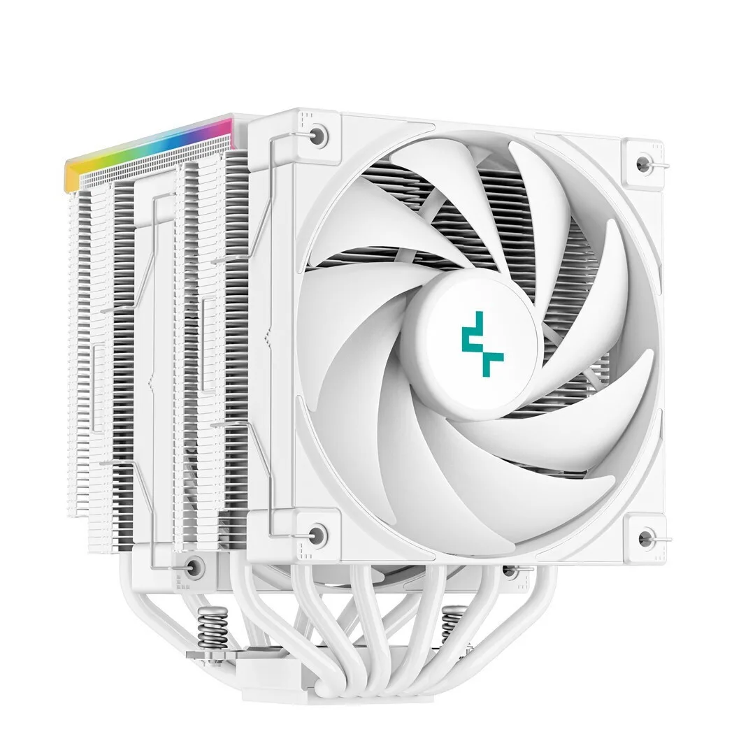 Deepcool AK620 Digital Ψύκτρα Επεξεργαστή Διπλού Ανεμιστήρα για Socket AM4/AM5/1200/115x/1700 με ARGB Φωτισμό Λευκή - Image 1