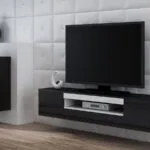 Viva Black / Black Gloss + White Μ180xΠ40xΥ37cm