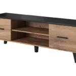 Lotta Wotan Oak / Mat Black Μ160xΠ40xΥ53cm 1602D2K