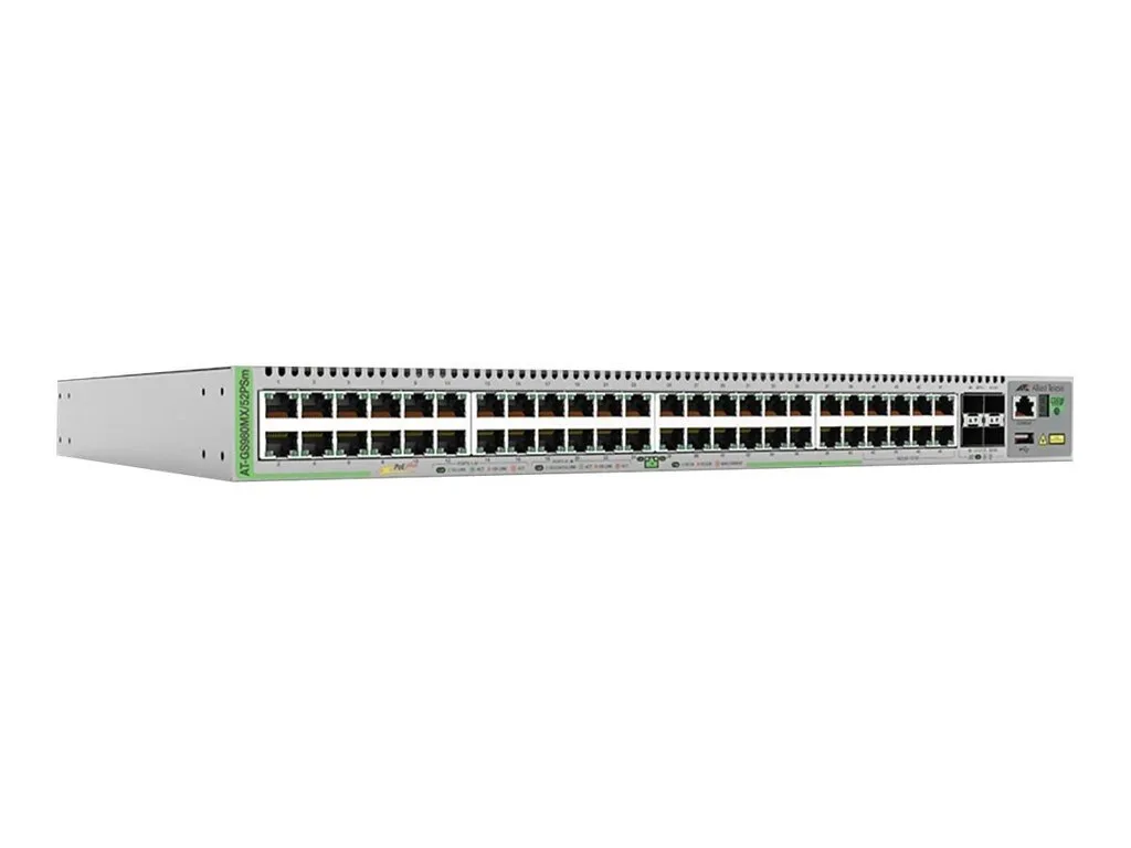 Allied Telesis AT-GS980MX/52PSM-50 Managed L3 PoE Switch με 40 Θύρες Gigabit (1Gbps) Ethernet και 4 SFP Θύρες - Image 1