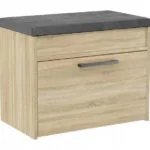 Ξύλινη Παπουτσοθήκη Parma Mini με 1 Ράφι Sonoma 60x35x49cm
