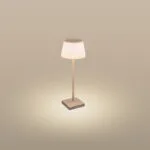 Century Πορτατίφ LED με Καφέ Καπέλο και Βάση MRGTO-043830