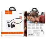 Hoco ES63 Open Ear Bluetooth Handsfree Ακουστικά με Αντοχή στον Ιδρώτα Μαύρα