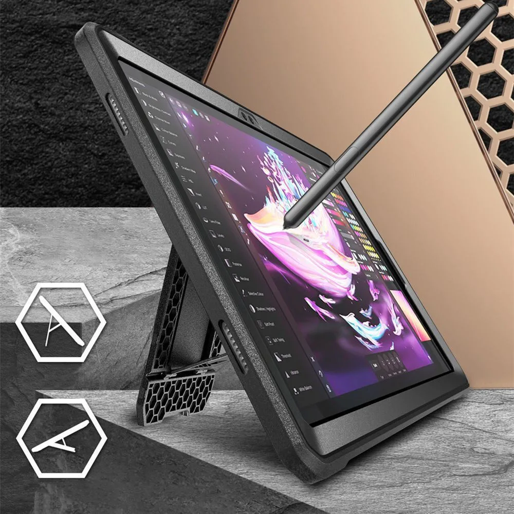 20240102134707_ac5a14cb Supcase Unicorn Beetle Pro Flip Cover Μαύρο Galaxy Tab A9+ Plus 11.0 X210 / X215 / X216 - Image 1