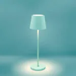 Century Πορτατίφ LED με Τιρκουάζ Καπέλο και Βάση LMPT-023827