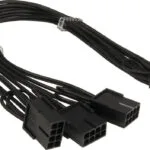 Inter-Tech 12 4pin 3x8pin 88885615 12+4 pin - 8-Pin PCIe Cable 0.34m Μαύρο 88885615