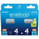 Panasonic Eneloop Combipack AA + AAA Επαναφορτιζόμενες Μπαταρίες Ni-MH 1.2V 8τμχ