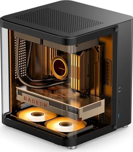 Jonsbo TK-1 2.0 Gaming Mini Tower Κουτί Υπολογιστή με Πλαϊνό Παράθυρο Μαύρο - Image 1