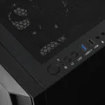 iBox Cetus 906 Gaming Midi Tower Κουτί Υπολογιστή με Πλαϊνό Παράθυρο Μαύρο