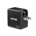 Unitek Φορτιστής Χωρίς Καλώδιο GaN με Θύρα USB-A και 2 Θύρες USB-C 65W Power Delivery Μαύρος (GaN)