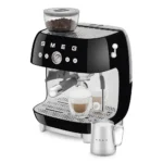 Smeg Αυτόματη Μηχανή Espresso 1650W Πίεσης 15bar Μαύρη EGF03BLEU