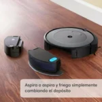 iRobot Roomba Combo i5+ Σκούπα Ρομπότ για Σκούπισμα & Σφουγγάρισμα με Χαρτογράφηση και Wi-Fi Μαύρη